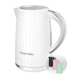 Електричний чайник Russell Hobbs Eden 1.7л, білий, нержавіюча сталь, з фільтром від накипу