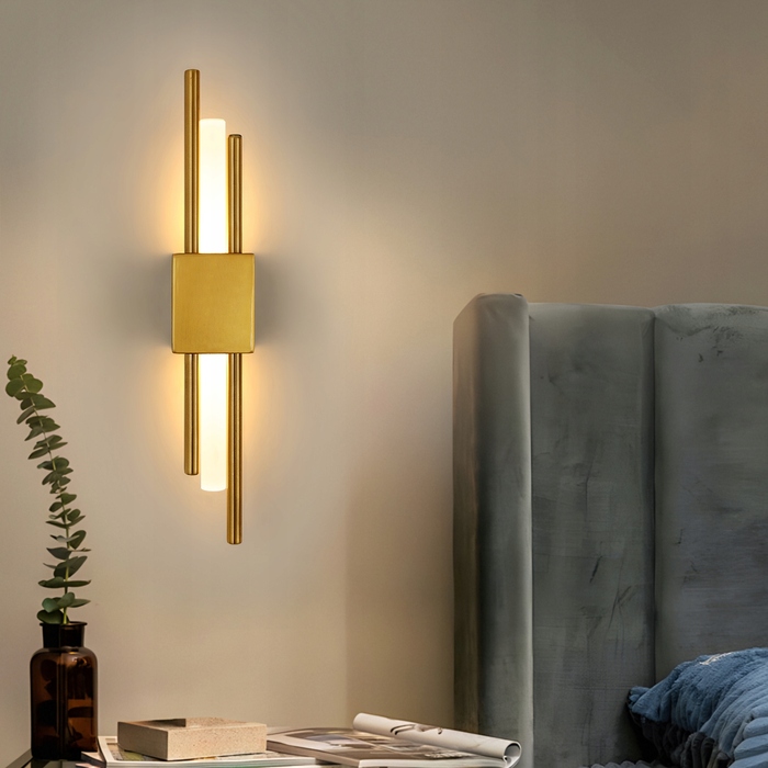 Настінний світильник Goeco жовтий, інтегроване LED-освітлення, 10 Вт