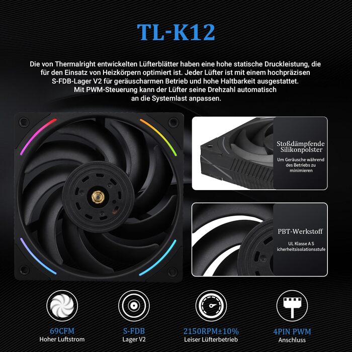 Thermalright Frozen Vision 240 Black - Смарт-система водяного охолодження з LCD-дисплеєм