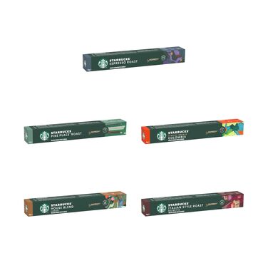 Кавові капсули Starbucks Espresso Roast для Nespresso, набір 10х10 (100 капсул), інтенсивний смак