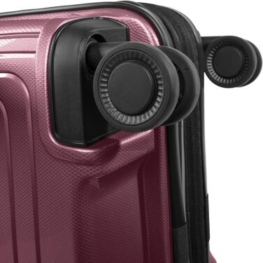 REDOLZ Trolley великий, жорсткий, 52x34x77 см, розширюється до 140 л, 4.4 кг, Aubergine Metallic | Kabinen Trolley+ (55 см)