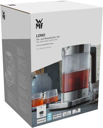 WMF LONO 2-in-1 Tea and Kettle Stainless Steel, New. WMF LONO 2-in-1 Tea and Kettle, Single.