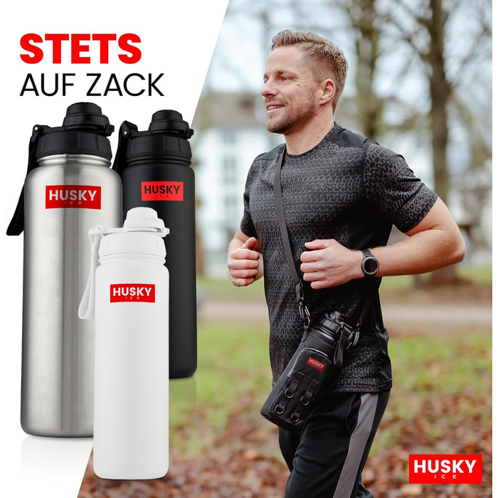 Stainless Steel Water Bottle with FREE Carry Bag - 700ml - BPA-Free, Leak-Proof, and Dishwasher Safe Thermo Insulated Bottle - Double-Walled Thermos Bottle, Sports, Outdoor (700 ml, Silver Edition)