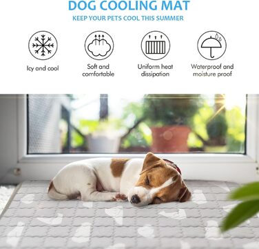 Кühlmatte для собак NIBESSER - Самоохолоджуюча килимок для собак та котів, 110x80 см, XL
