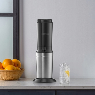 Сифон для газування води SodaStream Crystal 3.0, сріблястий, з балоном CO2