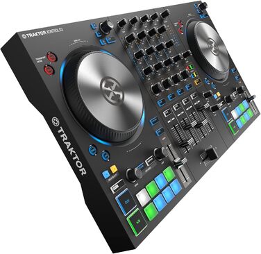 DJ контролер Native Instruments Traktor Kontrol S3 4-канальний з 16 педами та інтегрованою звуковою картою, Traktor Pro 4