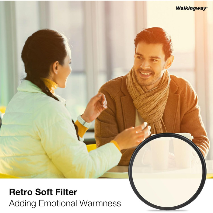 Фільтр Nostaltone 49mm для камери - золотий, ретро-ефект, тепле освітлення, м'який градієнт, вираз ностальгії