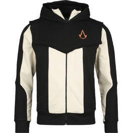 Чоловіча худі Assassin's Creed Mirage — чорна курт-худі з капюшоном Basim, ігровий мерч, розмір L