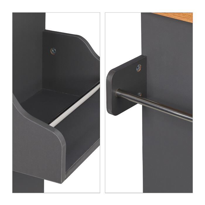 Relaxdays Kitchen Cart with Work Surface