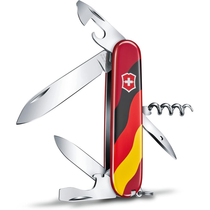 Швейцарський ніж Victorinox Spartan (12 функцій, велика клинка, відкривачка для пляшок) 91 мм, червоний