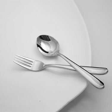 VANRA Набір дитячого посуду з нержавіючої сталі 18/10 (3 шт.): ложка, виделка, ніж