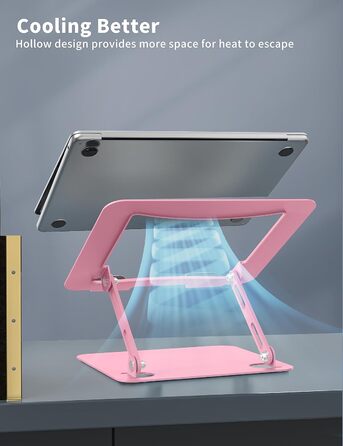 Soundance Adjustable Laptop Stand - Ergonomic Metal Riser for 10.6