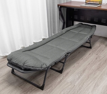 Розкладне ліжко Artnico, 200 см x 65 см, сіре