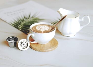Капсули Cafilas для Nespresso багаторазові, нержавіюча сталь, набір 2 шт. з темпером, ложкою та щіткою