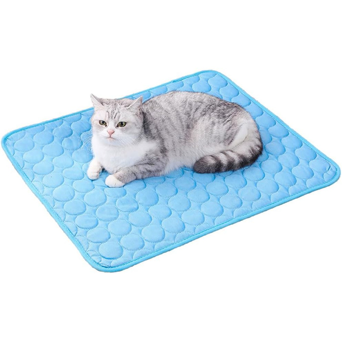 Килимок охолоджуючий для собак 150x100 см, самоохолоджуючий, для собак та котів, блакитний, літо, XXL