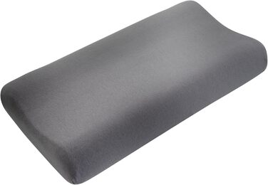 Black Forest Fox Camper Orthopedic Visco Neck Support Pillow Set with 1 Aloe Vera Cover & 1 Cotton Pillowcase, grey | Oeko-TEX (Campovolo-Grey, Visco Pillow Cover 2 Pieces 30 x 60)