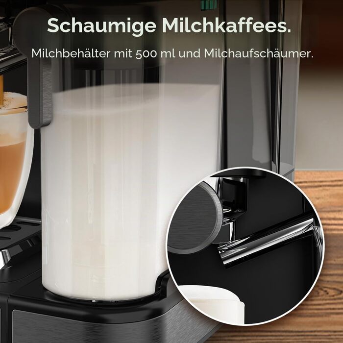 Кавомашина еспресо Cecotec Power Espresso Touch ColdBrew Latte 1350W 20 Бар з молочником та сенсорним дисплеєм