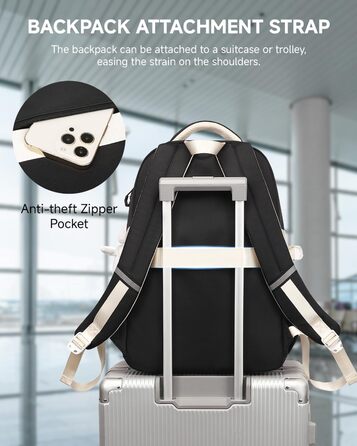 Шкільний рюкзак для дівчаток 2 в 1: рюкзак та сумочка, 3-7 клас, 45 см, чорний