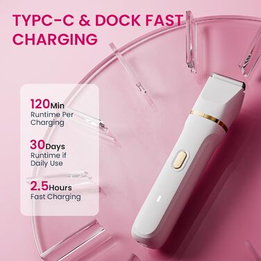 Електричний жіночий триммер та епілятор 3-в-1 MIFXIN для тіла, обличчя, ніг, рук, bikini, IPX6 водонепроникний, фіолетовий