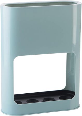 Підставка для парасольки з знімною підставкою для збору води, пластикова підставка для довгих/коротких парасольок, полиця для зберігання в приміщенні, блакитна