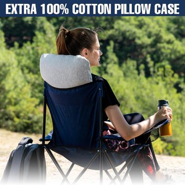 Alkamto Unisex Memory Foam Travel Pillow