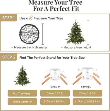 Підставка для ялинки з водою - Family Christmas Tree Stand для великих ялин (до 3.5м, діаметр стовбура 5-13см) біла