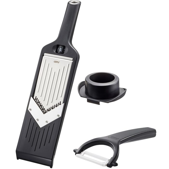 GEFU V-Hobel Julienne: для ідеальних овочевих та фруктових слайсів та жульєнів (Violi 2.0, керамічний ніж)