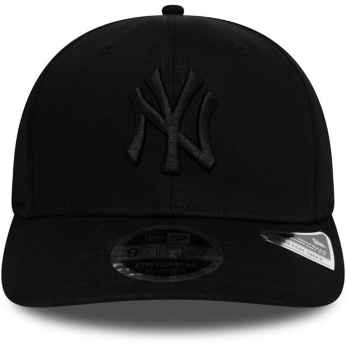 Кепка бейсболка New Era MLB 9Fifty Stretch Snapback з регульованим розміром, чорна, з логотипом New York Yankees