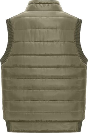 Чоловіча тепла флісова жилетка для риболовлі та активного відпочинку з багатьма кишенями, термостійкий комір, безрукавка, 3XL, хакі