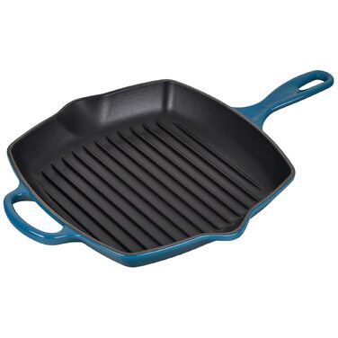 Le Creuset Гриль сковорода чавунна квадратна 26 см, для всіх плит (індукція), колір Овочевий червоний (Ofenrot) 20183261700422