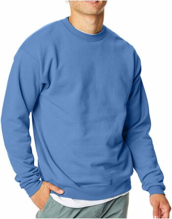 Світшот Hanes чоловічий з капюшоном, непрозорий (M, Carolina Blue - 1 шт.)