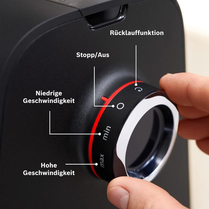 М'ясорубка Bosch MFW68660 срібляста (чорна) 2200 Вт, насадки для ковбас, 4 терки, 3 диски з нержавіючої сталі (3/4.8/8 мм)