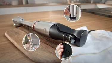 Занурювальний блендер Bosch ErgoMaster Series 6 MSM6M830 з подрібнювачем 0,5 л та місткістю