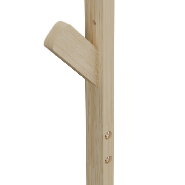 Relaxdays Bamboo Rolling Clothes Rack