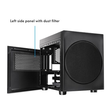 Корпус Chieftec CI-03B-OP Cube Case, чорний