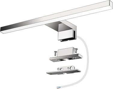 Azhien LED Mirror Light Bathroom 10W 820LM Neutral White 4000K, Slim 14mm Width 3in1 Mounting IP44 230V Wall Light Mirror Lamp 600mm, Flicker-Free Bathroom Vanity Mirror Lights (30cm)