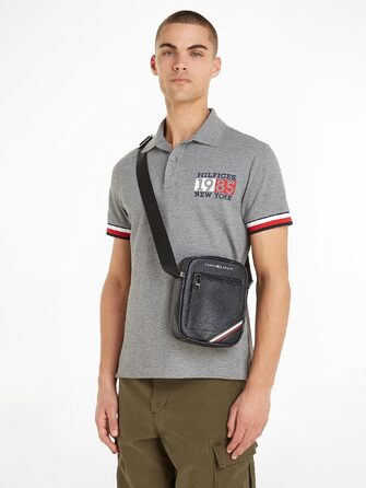 Чоловіча сумка-месенджер Tommy Hilfiger Central Reporter, середнього розміру, чорна
