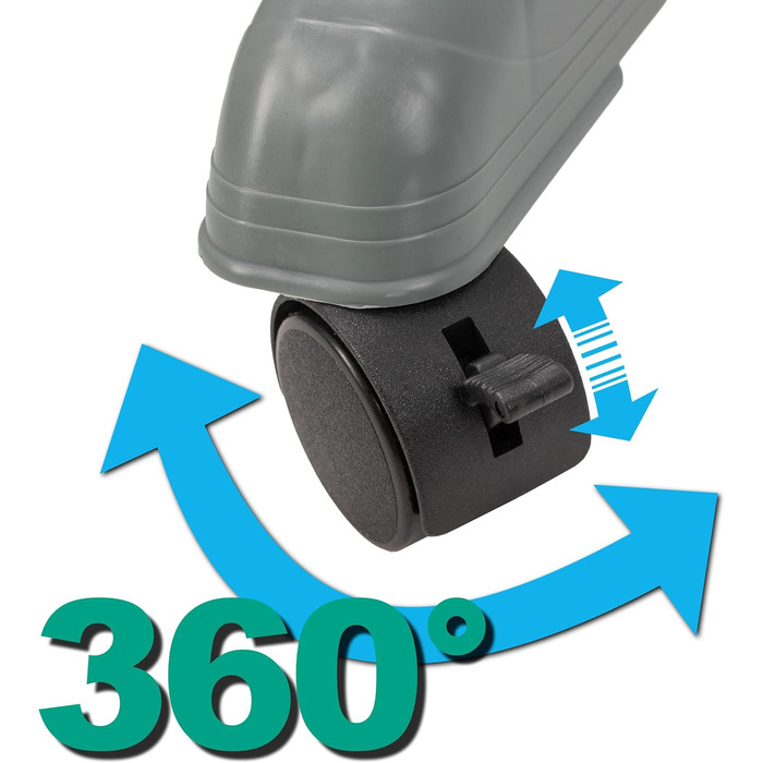 Сушарка для білизни H&F Turmwäscheständer 4-ярусна на колесах з гальмами, 170 см, до 40 кг