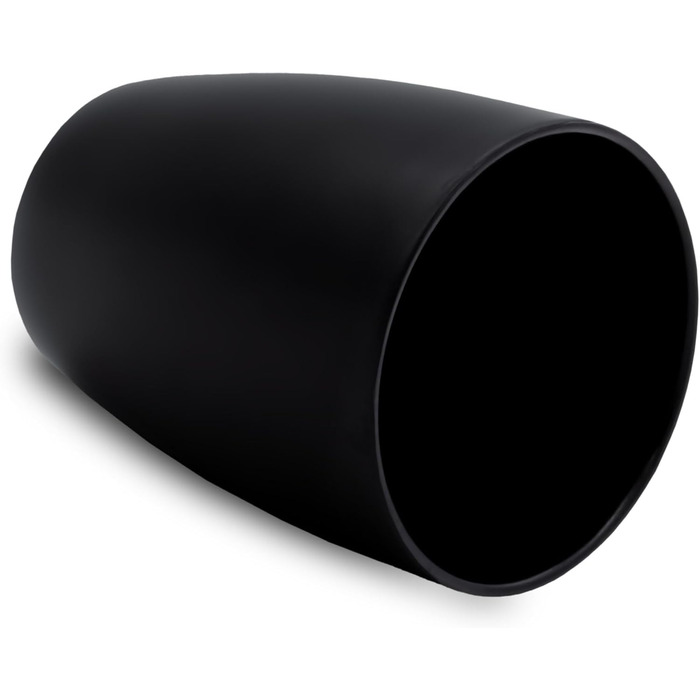 Набір чашок для кави та чаю 6 шт. 340 мл, чорний матовий, кольорові всередині. Керамічні чашки з ручкою та без.