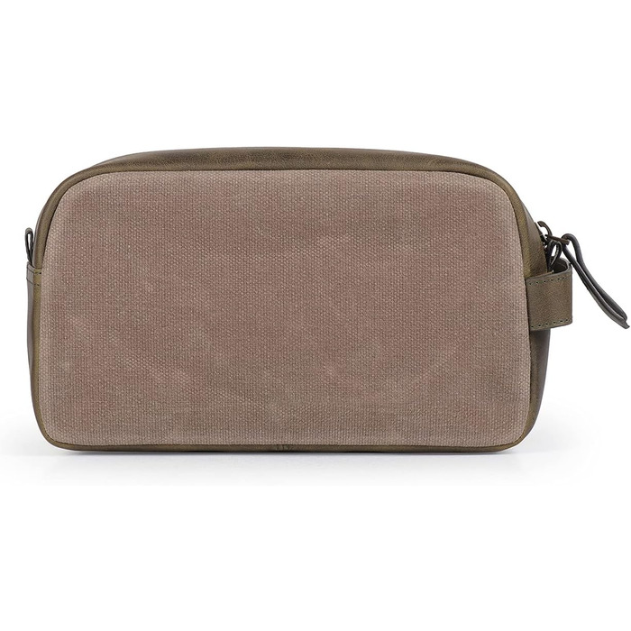 Чоловіча дорожня сумка Londo Echtleder, набір для туалету (Olive)