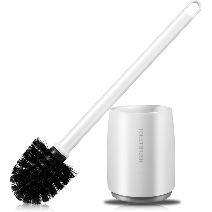 Набір для туалету Carehabi: щітка для унітазу з підставкою, білий | Комплект для ванної кімнати