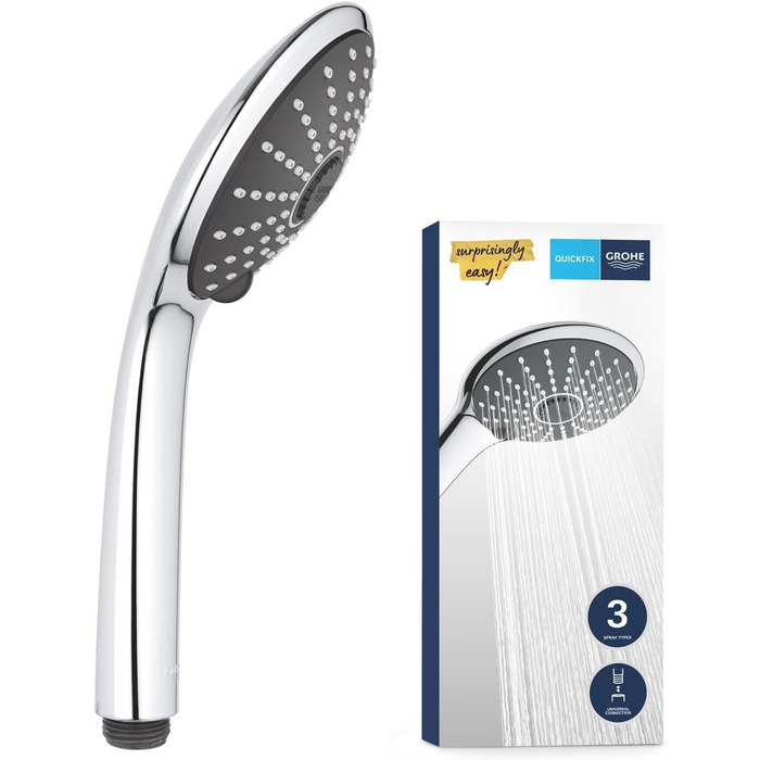Grohe Vitalio Comfort 100 Handshower IV with 4 Spray Patterns 26094000 (3 Spray Patterns)