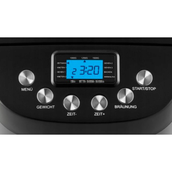 Хлібопічка Unold 68520 Big, чорна, 220 Вт