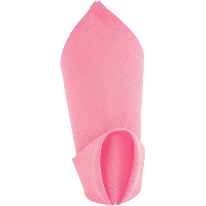 Weavric 12-Piece Cloth Napkins, 51x51 cm, Washable, Wrinkle-Free, Reusable, Pink, Table Napkins with Hemmed Edge, For Wedding, Party, Hotel, Restaurant