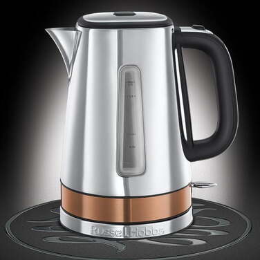Електричний чайник Russell Hobbs 24280-70, 2400 Вт, 1,7 л, сріблястий/сірий