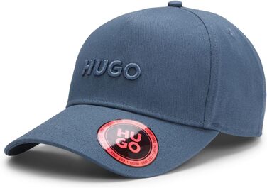 Кепка HUGO чоловіча Jude з бавовняного твілу з логотипом, Open Blue 496, універсальний розмір