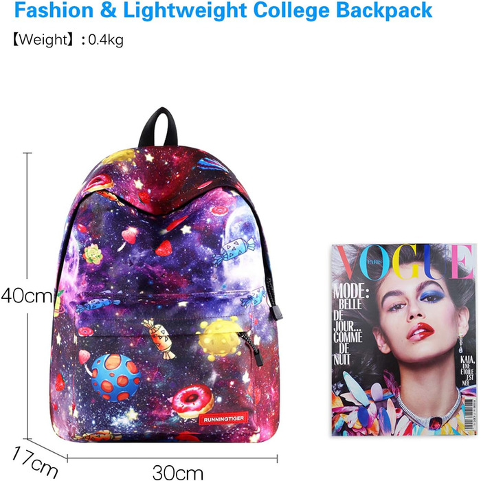 Шкільний рюкзак FANDARE Galaxy: рюкзак для підлітків та дітей з відділенням для ноутбука 14 дюймів, зелений, з пеналом