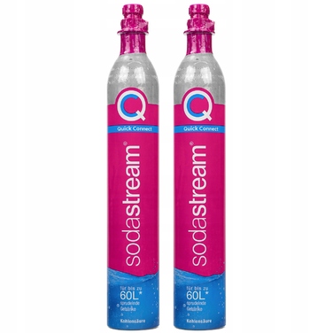 Сифон для води SodaStream ART, чорний, 1 л + 2 балони з газом Quick Connect