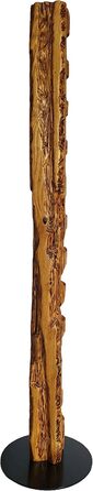 Wood & Wishes – Rustic Wine Rack, Wine Shelf, Wine Holder made of solid wood; handcrafted for 11 bottles of wine; height 158 cm Ø 34 cm; driftwood look; country house style; decorative unique piece