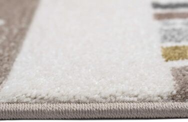 Dreamy Rug Children's Room Rug Play Rug Rainbow Dots Hearts Beige Gray Cream Size 200 x 290 cm 200 x 290 cm Beige Gray Cream